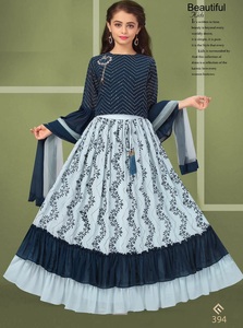 ผ้าไหม Georgette ชุดรื่นเริงสำหรับเด็ก,Lehenga Choli แฟนซี - Product Image 5