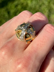 Anillo de diamante de moissanita chapado en oro sólido de 18 quilates para mujer, joyería de moda de calidad fina para compromiso de boda o regalo - Product Image 3