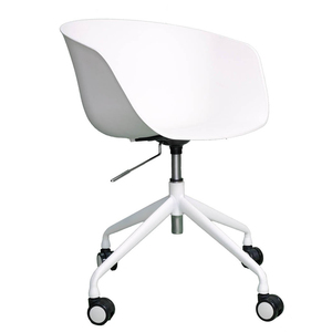 Chaise pivotante réglable en hauteur GAKH-53PP, design minimaliste, dossier en plastique, tissu en mousse, pour chambre à coucher, bureau à domicile, hôpital - Product Image 1