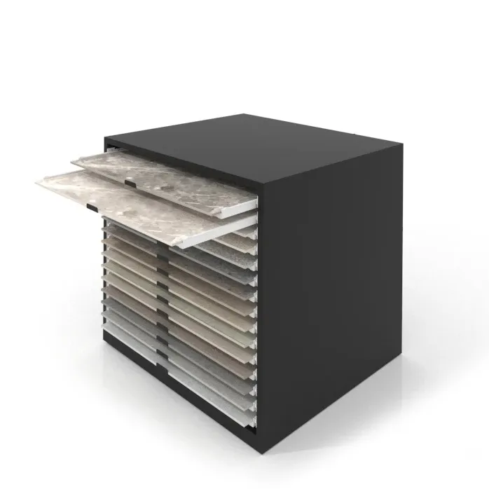 Oregon Tile Drawer personalizable por INSCA, expositores para cerámica, baño y materiales de construcción