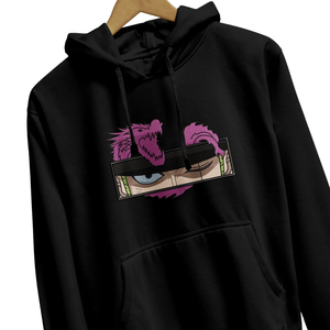 Anime Broderie Hoodie Unisexe Noir Pull Coton Polaire Surdimensionné Streetwear Chaud Hiver Casual Trendy Graphic Hoodies Ventes - Product Image 3