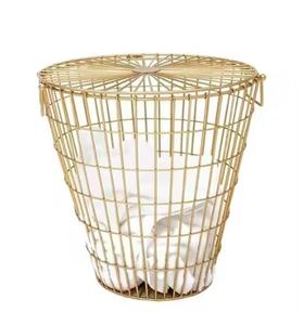 Cesta de lavandería de metal de gran capacidad, perfecta para uso familiar y lavandería a granel, opción de acabados personalizados y opción de tamaño disponible - Product Image 1