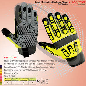 ถุงมือช่างแบบกําหนดเองป้องกันแรงกระแทกคุณภาพสูงสําหรับใช้ประจําวัน 2024 ถุงมือช่างขายส่งถุงมือหนังจากปากีสถาน - Product Image 4