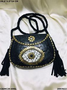 Bolso de Mano de Diseño Artesanal para Mujer, Mosaico Metálico Multicolor, Estilo Elegante para la Noche - Product Image 4