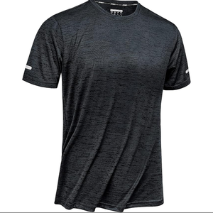 Trending Mens Basic Dual Layer Manga corta Cuello redondo Capa base Top Quick Dry Top Athletic Shirt - Product Image 1
