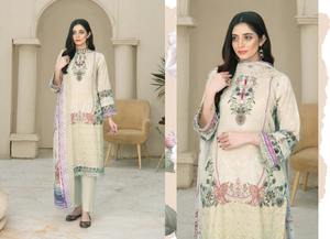 Trajes paquistaníes Algodón/Césped shalwar kameez diseño para mujeres Diseñador Bordado Algodón/Césped Trajes - Product Image 3