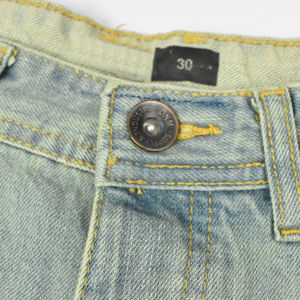 Couleur claire bloc teint hommes été short en jean 100% coton homme jean court multi poches short hommes jean skinny denim court - Product Image 1