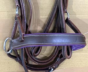 Brida sin Bocado de Primera Calidad, Cuero Acolchado Suave, Estilo Western, Cabezada de Tiro Lateral, Precio Inmejorable para Montar a Caballo - Product Image 4