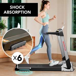 Tapis Roulant Pieghevole Portatile OVICX con Bluetooth e App per il Monitoraggio <span class=keywords><strong>Fitness</strong></span>, Motore Elettrico Silenzioso per l'Esercizio Fisico - Product Image 4