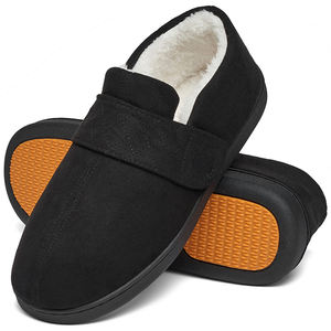 <span class=keywords><strong>Chaussons</strong></span> chauds à enfiler antidérapants, les plus confortables, en mousse à mémoire de forme pour hommes - Product Image 3