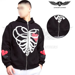 Venta al por mayor tarifa con el mejor proveedor lavable a máquina de primera calidad al aire libre desgaste cómodo nueva moda Puff impresión sudaderas con capucha - Product Image 5