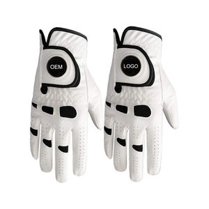 Paquet unique de gants de golf de haute qualité Premium gauche droite peau d'agneau souple Cabretta cuir peau de mouton PU mousse Sports Premium - Product Image 1