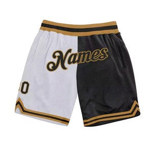 2024 Shorts de basket-ball d'entraînement pour hommes meilleur nouveau Style d'été Simple en gros personnalisé uni imprimé motif de Fitness bicolore - Product Image 2