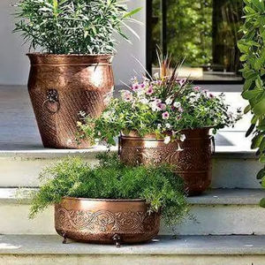 Bouteille en cuivre pur ayurvédique avec paille et couvercle, design anti-fuite, écologique, jetable, grande capacité, style vintage indien - Product Image 3