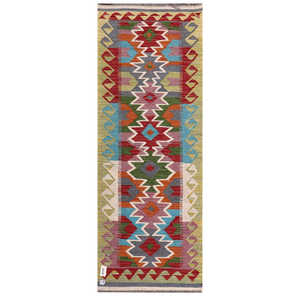 พรมกิลิม ไมมาณา อัฟกานิสถาน ขนาด 193 x 72 ซม. พรมปูพื้นและชุดพรม - Product Image 1