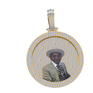 Atractivo laboratorio cultivado diamante colgante encanto 14K oro E Color corte brillante VVS2 elegante alta calidad clásico mujer aniversario - Product Image 4