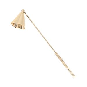Durable metal <b>candle</b> snuffer built for steady flame care delivering simple refined charm across softly lit surroundings - Product Image 5