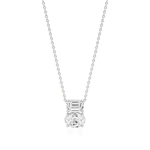 Collier pendentif Toi Et Moi en diamant Eternal Bond - Product Image 1