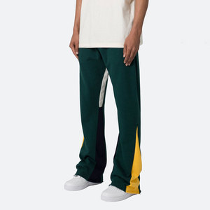 Soft Fabric Modern <b>Trousers</b> Drawstring Waistband <b>Loose</b> Leg Wide Fit Clean Design Comfortable Daily <b>Men</b> Flared Sweat Pant - Product Image 1