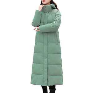 Chaqueta acolchada cálida de Invierno para mujer, tela de algodón 100% de alta calidad, longitud Regular, transpirable, de secado rápido, ropa informal con capucha - Product Image 1