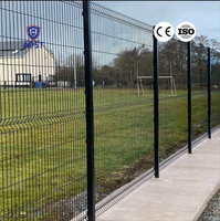 Clôture en treillis métallique 3D galvanisé vert avec revêtement PVC, sur mesure par le fabricant Sitong / Panneaux de clôture incurvés 3D