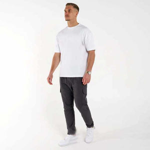 Pantalon Cargo en Polyester Élégant pour Hommes Motif Droit Décontracté avec Coupe Confortable Matériau Respirant pour Porter Toute la Journée Logo Taille - Product Image 3