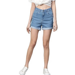 Shorts en jean pour femmes sur mesure, tendance du moment, haute qualité, pour l'été, séchage rapide, respirant, écologique, avec fermeture boutonnée, personnalisable - Product Image 6
