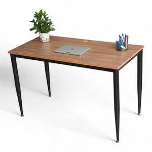 Escritorio Minimalista Moderno CONE II HBCN004 de 120x60cm, Madera Contrachapada con Revestimiento de Melamina, Patas de Hierro, Mueble de Oficina Resistente para Dormitorio - Product Image 1