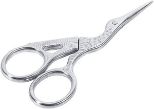 Ciseaux de broderie cigogne de vente chaude de la meilleure qualité ciseaux de conception d'impression animale en acier inoxydable fabriqués par Shu & Company pakistan - Product Image 3