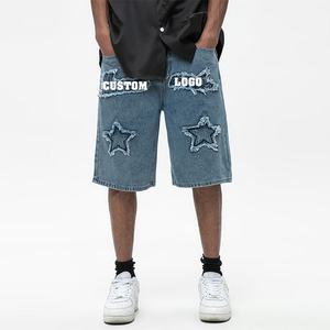 Short en jean mince d'été pour hommes short en jean droit décontracté pour hommes longueur genou - Product Image 5