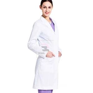 Blouse de laboratoire d'hôpital en tissu tissé pour infirmières et médecins pour les uniformes de soins infirmiers - Product Image 3