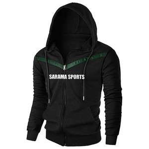 Sudadera con Capucha de Forro Polar de Alta Calidad en Colores Lisos para Invierno, Sudadera con Capucha de Manga Larga para Hombre con Diseño Personalizado de Marca Propia, 100% Algodón - Product Image 2