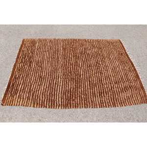 พรมวินเทจขนาด 4.2x6.1 ฟุต พรมตุรกี พรมลายพรางสีน้ำตาลคิลิม - Product Image 1