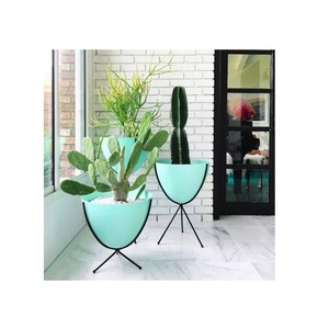 Pot de fleurs en métal, support de jardinière, finition or pour intérieur, extérieur, décoration de la maison, affichage en métal, pot de fleurs, affichage en métal, Pot de fleurs - Product Image 4