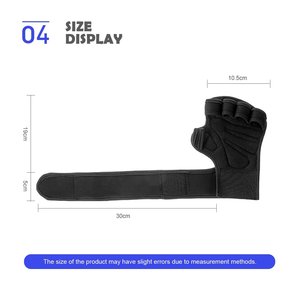 Guantes de entrenamiento Accesorios de fitness Deportes elegantes Gimnasio Entrenamiento Medio dedo Soporte de muñeca Guantes de levantamiento de pesas - Product Image 3