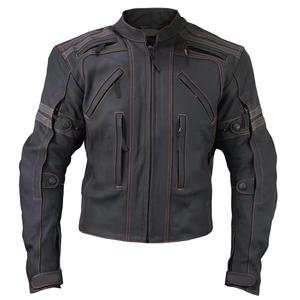 Vestes de course moto en cuir pour hommes, respirantes, coupe-vent, grande taille, été, avec impression sérigraphique - Product Image 1