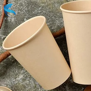 Tazas para beber de bagazo Premium Opción sin plástico compostable - Product Image 2