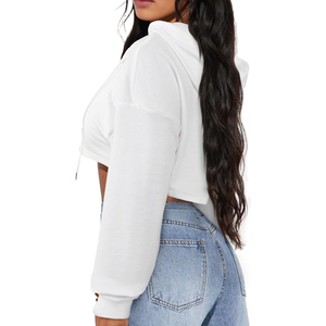 Sudadera Corta de Manga Larga para Mujer, Estilo Urbano, Venta al por Mayor, Precio Económico, Sudadera Corta Informal para Mujer 2026 - Product Image 2