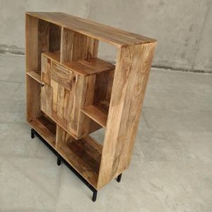 Silla de Comedor Cuadrada Moderna, Ecológica, Impermeable, de Madera de Mango Sólida, Diseño Industrial Metropolitano, Muebles para el Hogar, Múltiples Colores - Product Image 4