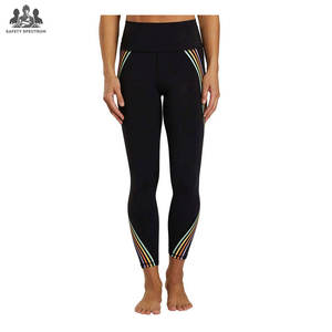 Leggings de yoga pour femmes, vêtements décontractés tendance, taille élastique de haute qualité, respirant, polyester/nylon écologique, pantalon pour - Product Image 1
