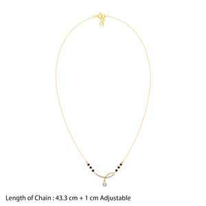 Giva เครื่องประดับทองชั้นดี Vanya เพชร Mangalsutra สีขาวและสีโรสโกลด์พร้อมทับทิมและไข่มุกสำหรับงานแต่งงานงานเลี้ยงและของขวัญ - Product Image 5