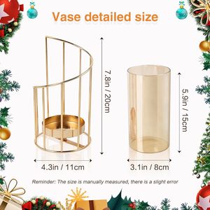 แจกันดอกไม้โลหะสไตล์มินิมอลสไตล์โมเดิร์นคุณภาพสูงสำหรับตกแต่งในร่มและสวน - Product Image 2