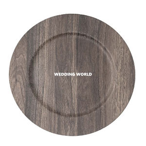 จานไม้ทรงกลมดีไซน์แฟนซีเครื่องใช้ในครัวทำมืออุปกรณ์ในบ้านจานไม้ขายส่ง - Product Image 1