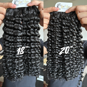 Chaude 100% Naturel Vietnamien Remy Extensions De Cheveux De Haute Qualité 10-28 Pouces Bundles Profonde Bouclés Cuticule Aligné Machine Trame Top - Product Image 1