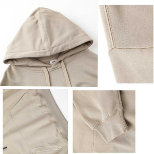 Sweat-shirt à capuche en polaire 100% polyester pour homme, couleur unie, logo personnalisé imprimé sur le devant, coupe ample, streetwear décontracté, vêtements d'hiver - Product Image 5