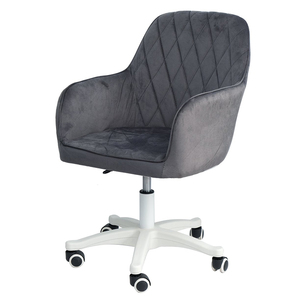 Chaise de bureau de direction avec mécanisme pivotant et coussin en tissu velours GAK409 - Product Image 1