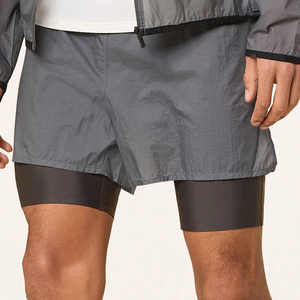 Pantalones cortos 2 en 1 para correr para hombre, pantalones cortos de gimnasio de entrenamiento de secado rápido de 7 pulgadas con bolsillos, pantalones cortos atléticos de entrenamiento de tenis - Product Image 2