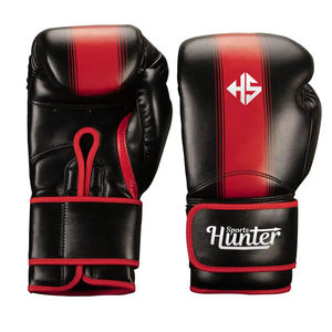 Guantes de boxeo de cuero de alta venta Logotipo de impresión personalizado Guantes de boxeo de entrenamiento profesional de cuero de vaca sintético - Product Image 1