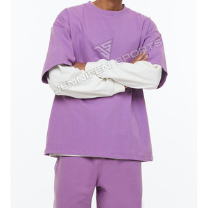 Camiseta Casual de Jersey para Hombre, 100% Algodón, Diseño Sólido, Corte Regular, Manga Corta, Transpirable, Ligera, para Verano - Product Image 3