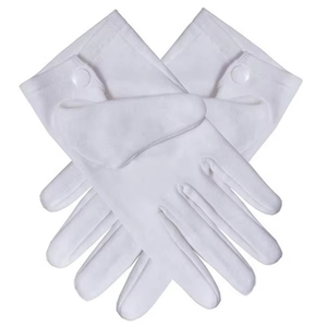 Gants maçonniques en coton blanc, broderie et couleur personnalisées, gants de sport, de plein air, de ski, toutes saisons - Product Image 2